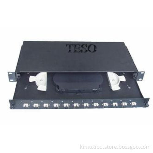 Drawable Fiber Optic Ethernet Patch Panel , 24 Port Patch P